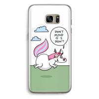 Unicorn: Samsung Galaxy S7 Edge Transparant Hoesje