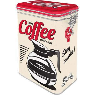 Nostalgic Art?Koffie bewaarblik? - Metalen - luchtdicht - 1300 ml -?Strong Coffee