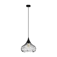 Eglo Zwarte hanglamp Staverton Ø 36,5cm 43344