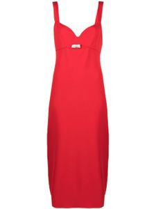 Roland Mouret robe sans manches à détails de découpe - Rouge