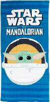Yoda Star Wars strandlaken blauw 70 x 140 cm