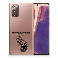 Samsung Note 20 Silicone-hoesje Gun Don't Touch My Phone