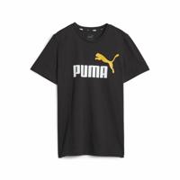 T-Shirt met Korte Mouwen voor kinderen Puma Ess+ 2 Col Logo Zwart - Maat: 15-16 Jaar