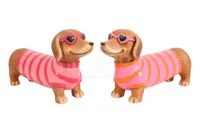 Beeld Teckel Larry 42cm Roze Assorti 1st