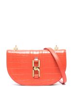 Lancel sac à bandoulière à effet peau de crocodile - Orange