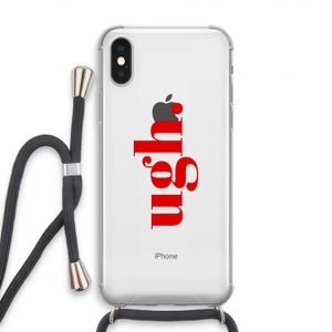 Ugh: iPhone XS Transparant Hoesje met koord