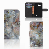 Microsoft Lumia 550 Bookcase Marmer Grijs - thumbnail