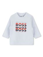 BOSS Kidswear t-shirt à logo imprimé - Bleu