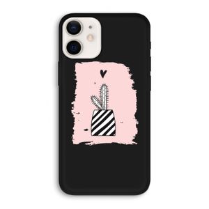 Zwart-wit cactus: iPhone 12 Biologisch afbreekbaar hoesje
