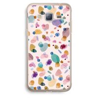 Terrazzo Memphis Pink: Samsung Galaxy J3 (2016) Transparant Hoesje
