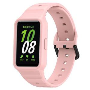 Samsung Galaxy Fit3 Vervangende Siliconen Band met Geïntegreerd Frame - Roze