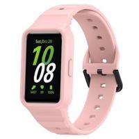 Samsung Galaxy Fit3 Vervangende Siliconen Band met Geïntegreerd Frame - Roze - thumbnail