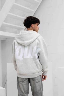 Equalité Elia Oversized Full Zip Hoodie Heren Lichtgrijs - Maat XL - Kleur: Lichtgrijs | Soccerfanshop
