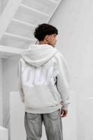Equalité Elia Oversized Full Zip Hoodie Heren Lichtgrijs - Maat XL - Kleur: Lichtgrijs | Soccerfanshop