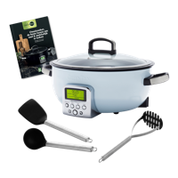 Elektrische wok Blue Haze set