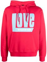 DSQUARED2 hoodie 'Love' à logo imprimé - Rouge - thumbnail