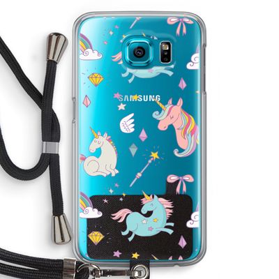 Fantasiewereld: Samsung Galaxy S6 Transparant Hoesje met koord