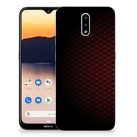 Nokia 2.3 TPU bumper Geruit Rood