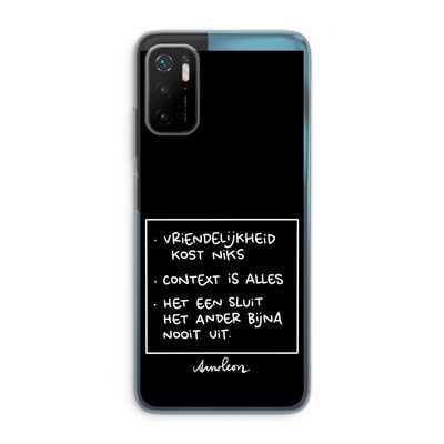 Mijn Motto's: Xiaomi Poco M3 Pro 5G Transparant Hoesje