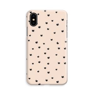 Kleine kattenkopjes: iPhone X Volledig Geprint Hoesje