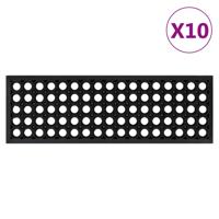 Trapmatten 10 st 25x75 cm rubber