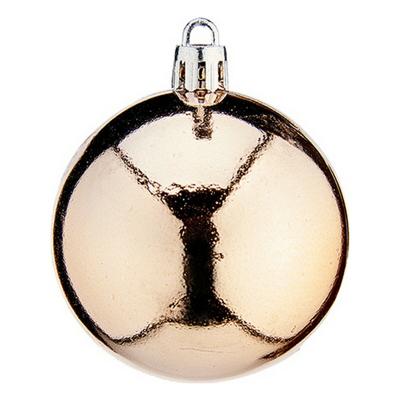 Kerstballen Ø 6 cm 24 Stuks Champagne PVC