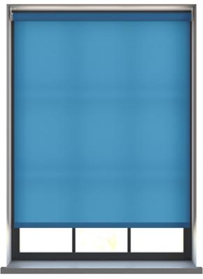 Elektrisch Rolgordijn - Unicolour fel blauw