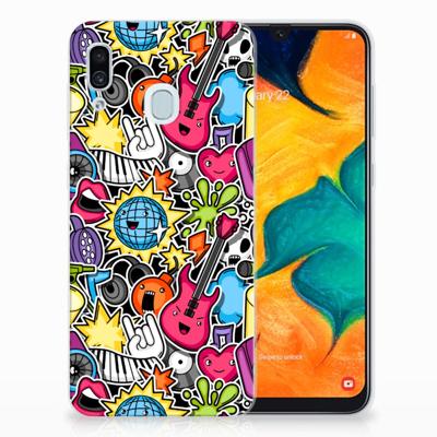 Samsung Galaxy A30 | Sillicone Back Cover | Punk Rock Samsung Galaxy A30 | Sillicone Back Cover | Punk Rock