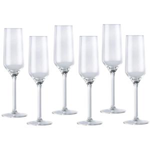 Luxury houseware Champagneglazen - 30x - glas - 220 ml - Bruiloft/Feest