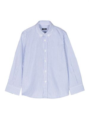 Il Gufo chemise en coton à rayures - Blanc