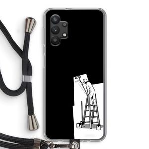 Musketon Painter: Samsung Galaxy A32 5G Transparant Hoesje met koord