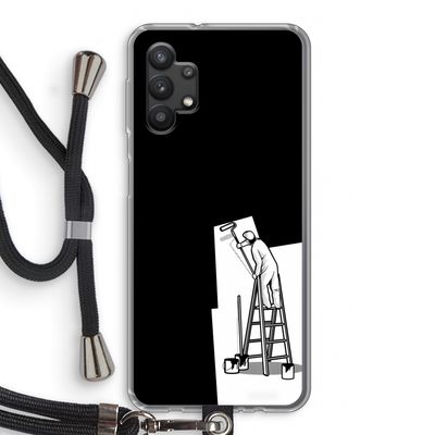 Musketon Painter: Samsung Galaxy A32 5G Transparant Hoesje met koord