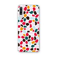 Colored Giraffe: Samsung Galaxy A70 Transparant Hoesje Colored Giraffe: Samsung Galaxy A70 Transparant Hoesje