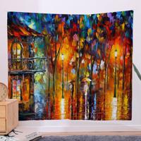 51x60 Bedroom Wood Art Tapestry Fireplace Art For Backdrop Blanket Home Festival Decor