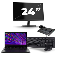 Lenovo ThinkPad L13 - Intel Core i3-10e Generatie - 13 inch - 8GB RAM - 256GB SSD - Windows 11 Home + 1x 24 inch Monitor Lenovo ThinkPad L13 - Intel Core i3-10e Generatie - 13 inch - 8GB RAM - 256GB SSD - Windows 11 Home + 1x 24 inch Monitor