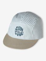 Gestreept pet voor baby grijsblauw