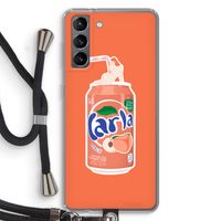 S(peach)less: Samsung Galaxy S21 Transparant Hoesje met koord