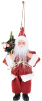 Kersthanger Kerstman Staand 20cm - Rood - thumbnail