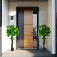 Kunstplant 110 cm Kunstplant Sierappelboom Kunstboom met Pot Groene Planten met Realistische Bladeren en Houten Stam Groen