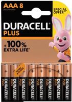 Duracell alkaline aaa plus 8st - Hortus