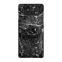 Zwart marmer: Samsung Galaxy S10 4G Volledig Geprint Hoesje