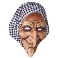 Oude vrouw verkleedmasker - latex - voor volwassenen - bejaarde/Sara/Heks/Oma - carnaval