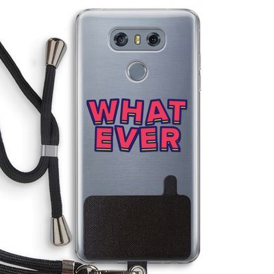 Whatever: LG G6 Transparant Hoesje met koord