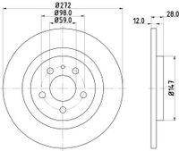 Remschijf 8DD355109151