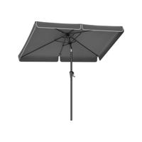 Rechthoekige parasol zonder voet, Grijs / 300 x 200 cm