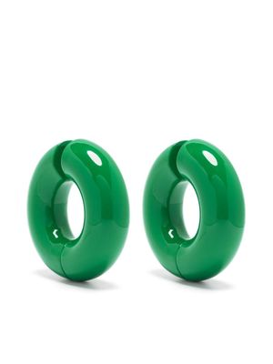 Uncommon Matters grandes créoles Strato à design épais - Vert