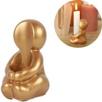 Kaarsenhouder Hug rosegoudkleurig 8 cm | 36 stuks