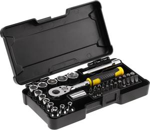 Stanley dopsleutelset 1/4 inch 37-delig compact