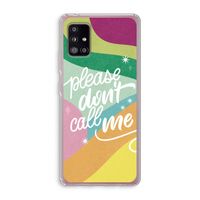 Don't call: Samsung Galaxy A51 5G Transparant Hoesje