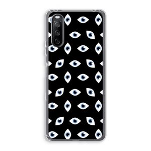 Eyes pattern: Sony Xperia 10 III Transparant Hoesje